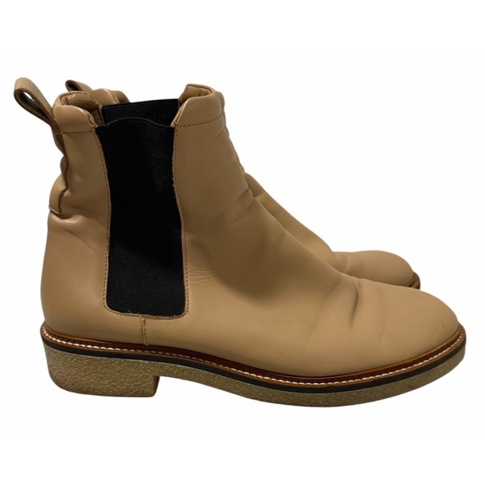 Everlane‎ The Chelsea Boot Neutral Tan Nappa Leather Women's Size 10